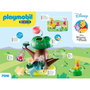 Playmobil 1.2.3 & Disney Winnie The Pooh - Jeu d'éveil arbre interactif avec Winnie et Porcinet, développement motricité fine, couleurs et formes, dès 18 mois