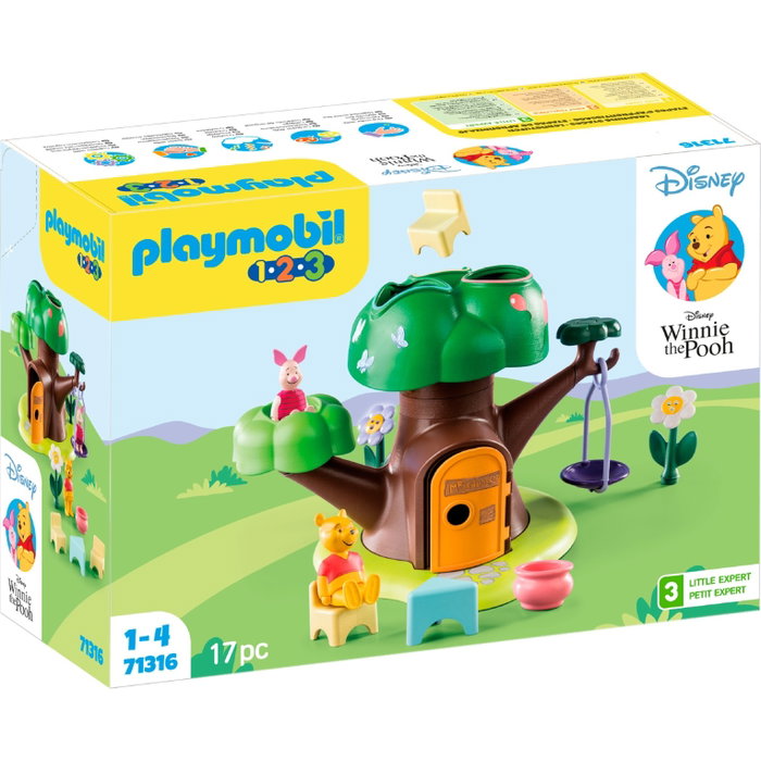 Playmobil 1.2.3 & Disney Winnie The Pooh - Jeu d'éveil arbre interactif avec Winnie et Porcinet, développement motricité fine, couleurs et formes, dès 18 mois Playmobil 1.2.3 & Disney Winnie The Pooh - Jeu d'éveil arbre interactif avec Winnie et Porcinet, développement motricité fine, couleurs et formes, dès 18 mois