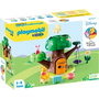 Playmobil 1.2.3 & Disney Winnie The Pooh - Jeu d'éveil arbre interactif avec Winnie et Porcinet, développement motricité fine, couleurs et formes, dès 18 mois