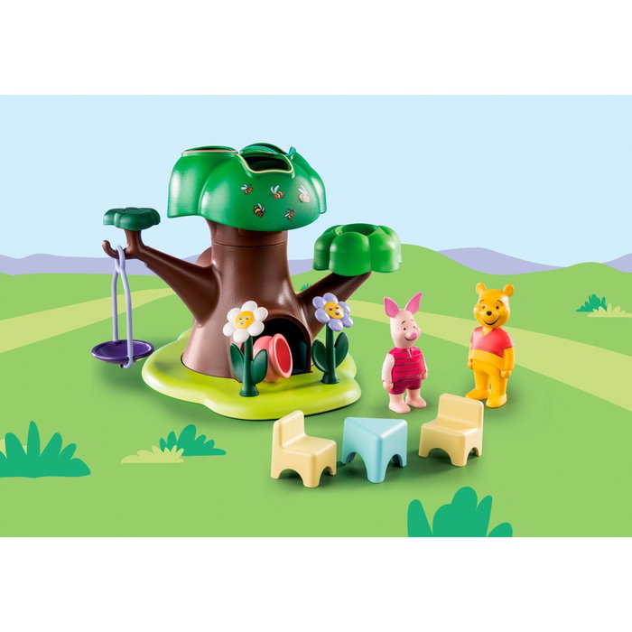 Playmobil 1.2.3 & Disney Winnie The Pooh - Jeu d'éveil arbre interactif avec Winnie et Porcinet, développement motricité fine, couleurs et formes, dès 18 mois Playmobil 1.2.3 & Disney Winnie The Pooh - Jeu d'éveil arbre interactif avec Winnie et Porcinet, développement motricité fine, couleurs et formes, dès 18 mois