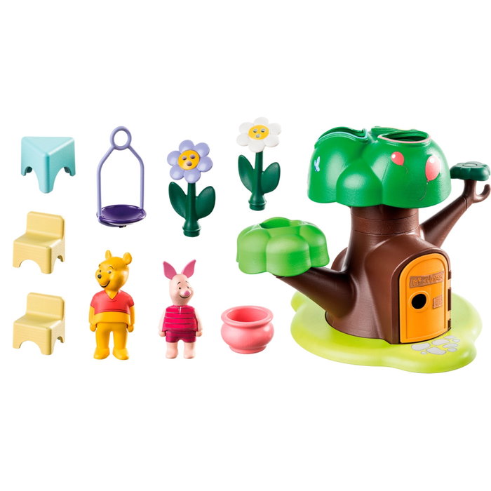 Playmobil 1.2.3 & Disney Winnie The Pooh - Jeu d'éveil arbre interactif avec Winnie et Porcinet, développement motricité fine, couleurs et formes, dès 18 mois Playmobil 1.2.3 & Disney Winnie The Pooh - Jeu d'éveil arbre interactif avec Winnie et Porcinet, développement motricité fine, couleurs et formes, dès 18 mois