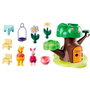 Playmobil 1.2.3 & Disney Winnie The Pooh - Jeu d'éveil arbre interactif avec Winnie et Porcinet, développement motricité fine, couleurs et formes, dès 18 mois
