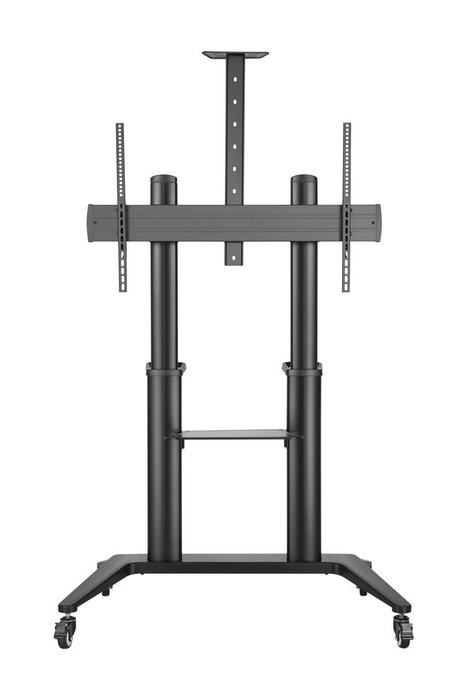 Vivolink Chariot mobile professionnel pour écran TV, support jusqu'à 140 kg, compatible VESA 1000x600, avec étagères pour équipement et caméra réglables Vivolink Chariot mobile professionnel pour écran TV, support jusqu'à 140 kg, compatible VESA 1000x600, avec étagères pour équipement et caméra réglables