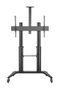 Vivolink Chariot mobile professionnel pour écran TV, support jusqu'à 140 kg, compatible VESA 1000x600, avec étagères pour équipement et caméra réglables