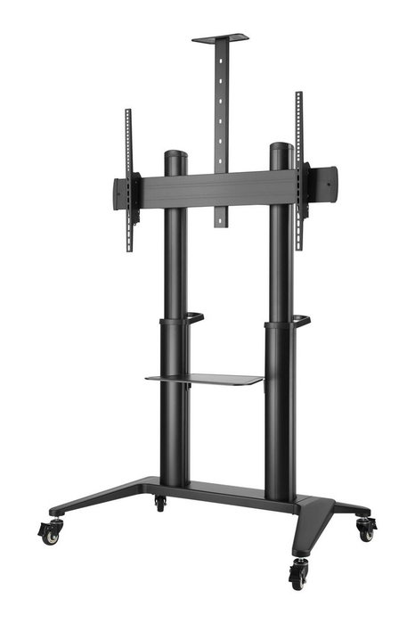 Vivolink Chariot mobile professionnel pour écran TV, support jusqu'à 140 kg, compatible VESA 1000x600, avec étagères pour équipement et caméra réglables Vivolink Chariot mobile professionnel pour écran TV, support jusqu'à 140 kg, compatible VESA 1000x600, avec étagères pour équipement et caméra réglables