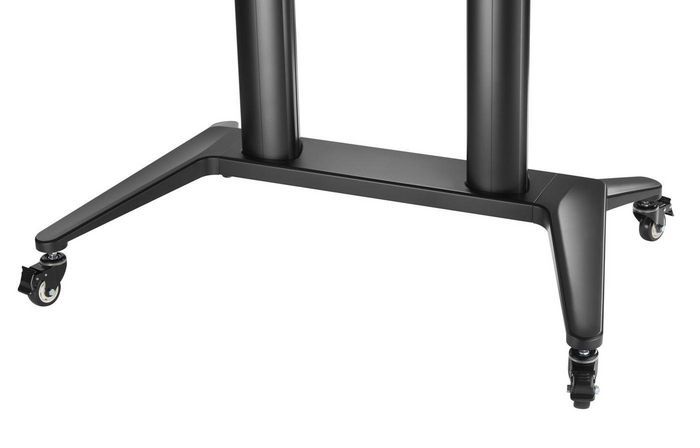 Vivolink Chariot mobile professionnel pour écran TV, support jusqu'à 140 kg, compatible VESA 1000x600, avec étagères pour équipement et caméra réglables Vivolink Chariot mobile professionnel pour écran TV, support jusqu'à 140 kg, compatible VESA 1000x600, avec étagères pour équipement et caméra réglables