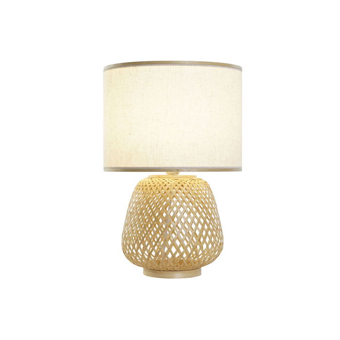 Lampe de bureau DKD Home Decor Marron Naturel Bambou 50 W 220 V 32 x 32 x 49 cm