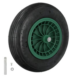 WOLFPACK LINEA PROFESIONAL Roue pneumatique de 38 cm pour brouette de chantier ou jardin