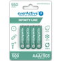 EverActive EVHRL03-550 Piles Rechargeables NiMh 1,2 V (Lot de 4)