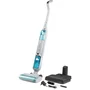 Domo DO253SW - Aspirateur balai laveur sans fil, 10000 Pa, 35 min autonomie, 75 m², 450 ml, blanc/bleu