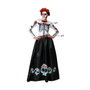 BigBuy Carnival Déguisement Catrina Squelette Mexicain Femme XS-S