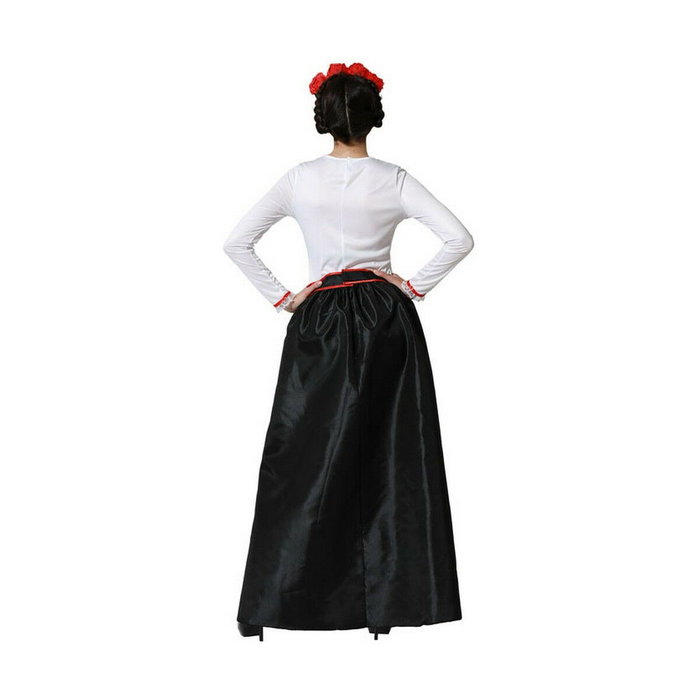 BigBuy Carnival Déguisement Catrina Squelette Mexicain Femme XS-S
