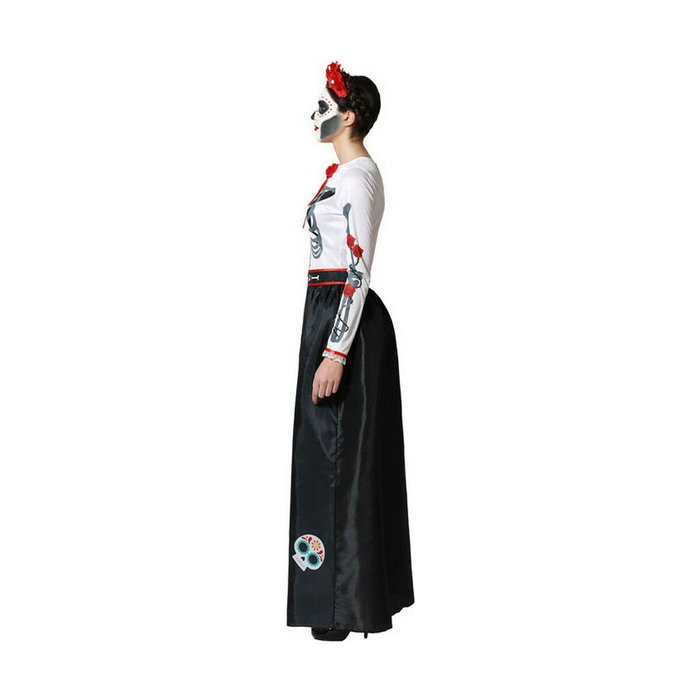 BigBuy Carnival Déguisement Catrina Squelette Mexicain Femme XS-S