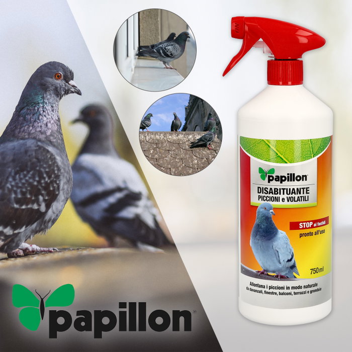PAPILLON Répulsif pour pigeons et oiseaux 750 ml PAPILLON Répulsif pour pigeons et oiseaux 750 ml