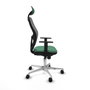 Piqueras y Crespo Chaise de Bureau Jorquera avec Appui-tête Vert émeraude