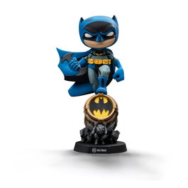 Iron Studios Batman Mini Co. sur Bat-Signal - Variante Bleue
