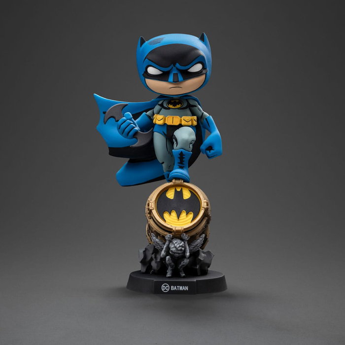 Iron Studios Batman Mini Co. sur Bat-Signal - Variante Bleue