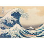 CLEMENTONI Puzzle 1000 Pièces La Grande Vague de Kanagawa Collection Musée Hokusai - Dimensions Assemblé 69 x 50 cm