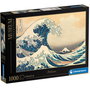 CLEMENTONI Puzzle 1000 Pièces La Grande Vague de Kanagawa Collection Musée Hokusai - Dimensions Assemblé 69 x 50 cm