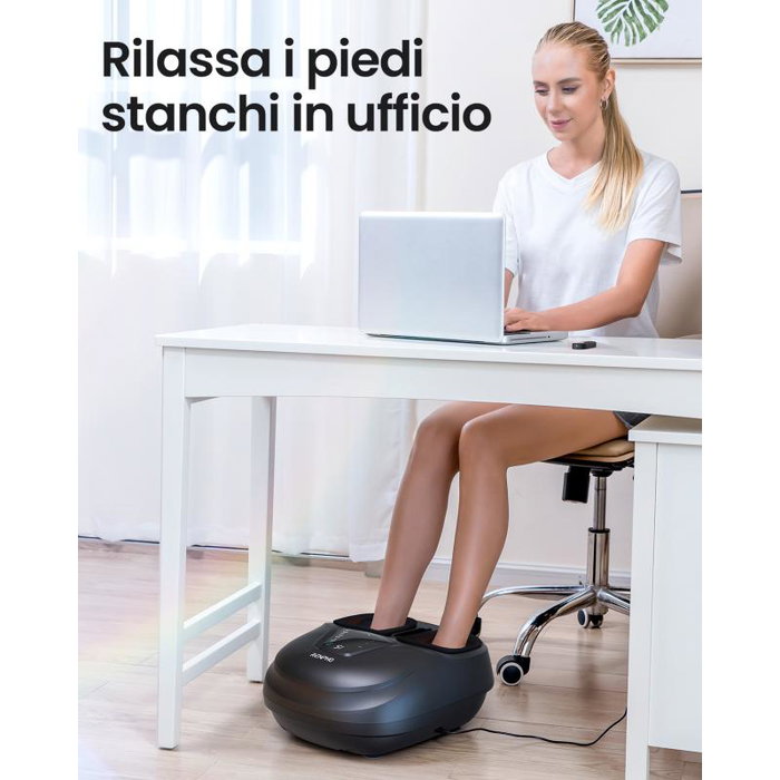 RENPHO Masseur de Pieds Shiatsu avec Chauffage, Noir, Modèle PEU-RP-FM058R-BK