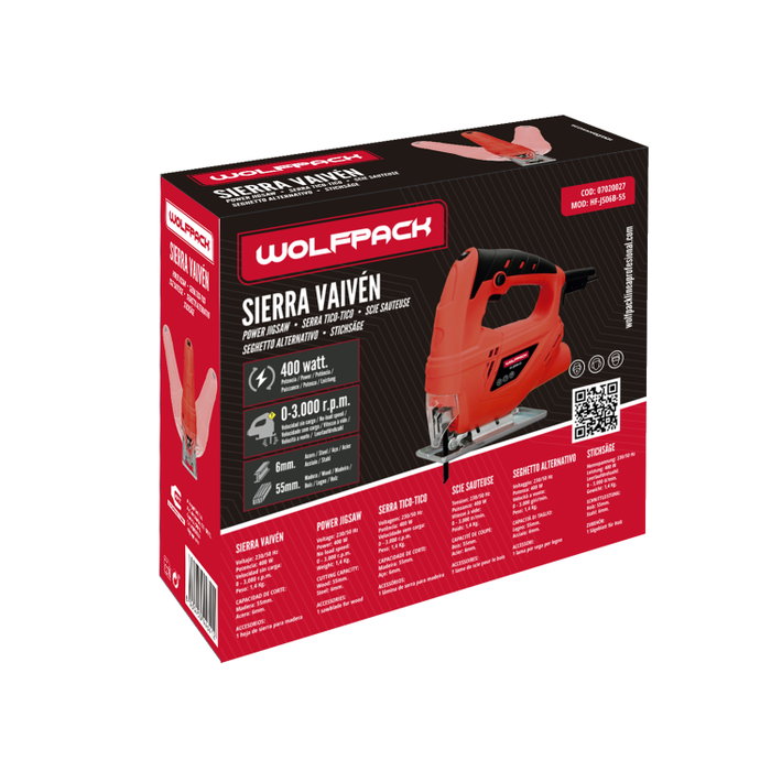 WOLFPACK LINEA PROFESIONAL Scie Saute 400W