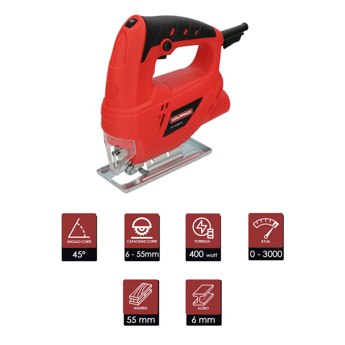 WOLFPACK LINEA PROFESIONAL Scie Saute 400W