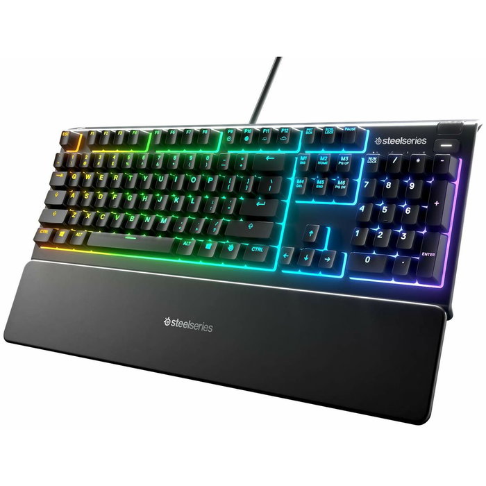 Clavier pour jeu SteelSeries Apex 3 Noir Qwerty portugais Clavier pour jeu SteelSeries Apex 3 Noir Qwerty portugais