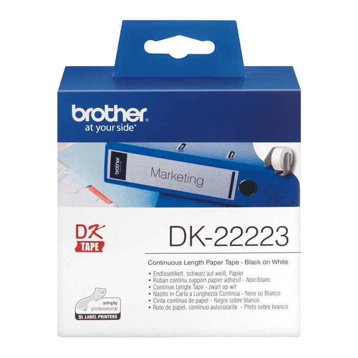 Brother DK-22223 Ruban de papier thermique blanc continu 50 mm