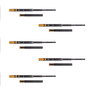 Emuca Lot de 5 jeux de Coulisses pour tiroirs, roulement à billes, hauteur 45mm, profondeur 450mm, sortie totale, fermeture amortie, Noir