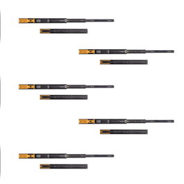 Emuca Lot de 5 jeux de coulisses pour tiroirs à roulements à billes, noir, 450mm