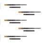 Emuca Lot de 5 jeux de Coulisses pour tiroirs, roulement à billes, hauteur 45mm, profondeur 450mm, sortie totale, fermeture amortie, Noir