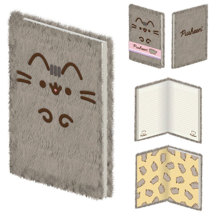 PYRAMID - Carnet à couverture peluche Pusheen - 24 x 15 cm PYRAMID - Carnet à couverture peluche Pusheen - 24 x 15 cm