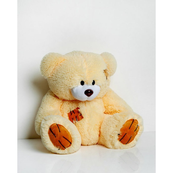GO GIFT Ours en peluche Teddy 60 cm Crème