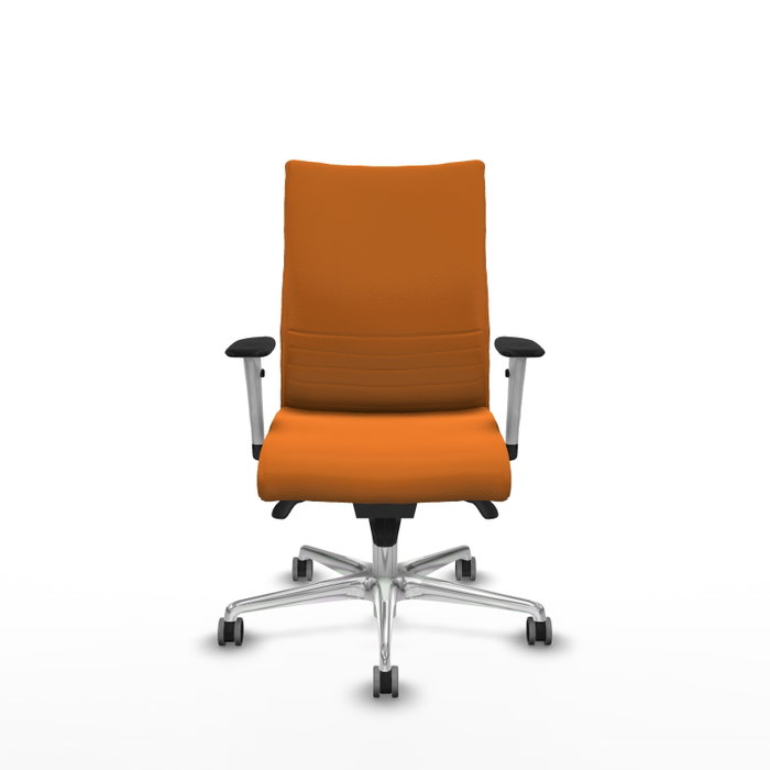 Piqueras Y Crespo Silla Albacete Orange avec mécanisme Synchro et bras 1D Piqueras Y Crespo Silla Albacete Orange avec mécanisme Synchro et bras 1D