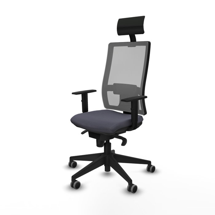 Piqueras y Crespo Chaise de Bureau Horna avec Appui-tête Gris foncé Piqueras y Crespo Chaise de Bureau Horna avec Appui-tête Gris foncé