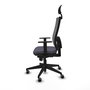 Piqueras y Crespo Chaise de Bureau Horna avec Appui-tête Gris foncé