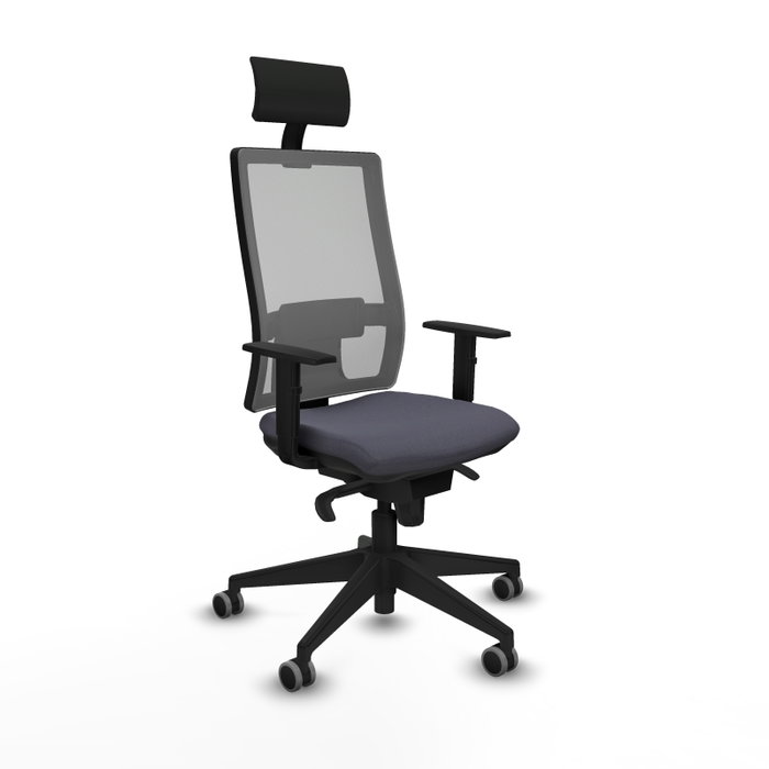 Piqueras y Crespo Chaise de Bureau Horna avec Appui-tête Gris foncé Piqueras y Crespo Chaise de Bureau Horna avec Appui-tête Gris foncé