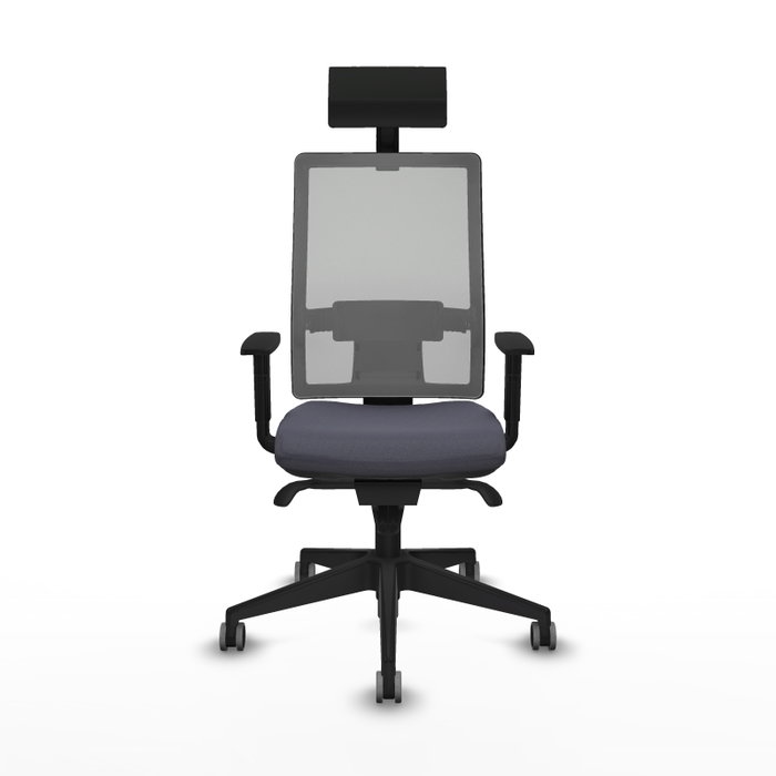 Piqueras y Crespo Chaise de Bureau Horna avec Appui-tête Gris foncé Piqueras y Crespo Chaise de Bureau Horna avec Appui-tête Gris foncé