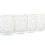 Set de Verres Home ESPRIT Transparent Verre Avec relief 360 ml (6 Unités)