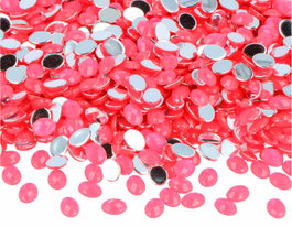 Innspiro Gemmes décoratives acryliques ovales rose fluor 6x8mm 5000u. Approx.