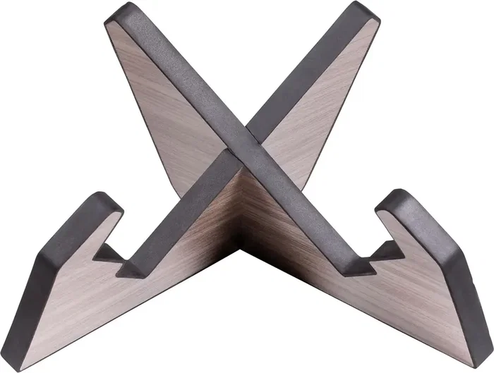 FRAMEWORKS Support pour guitare style X en bois gris FRAMEWORKS Support pour guitare style X en bois gris