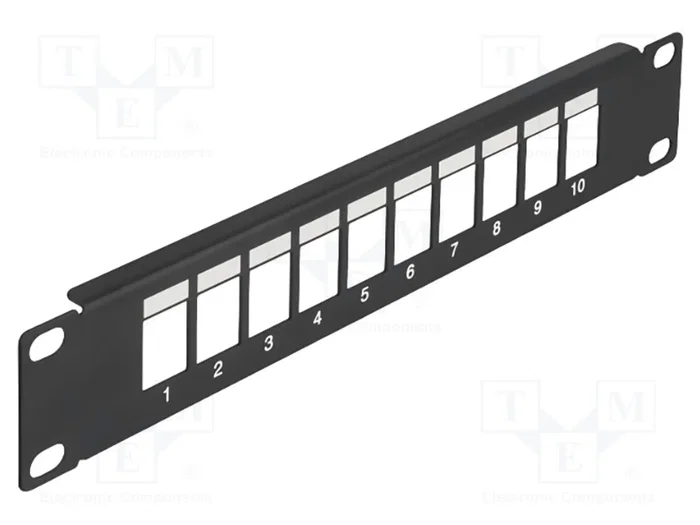 DELOCK Panneau de brassage Keystone 10 pouces 1U noir DELOCK Panneau de brassage Keystone 10 pouces 1U noir