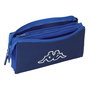 Trousse Fourre-Tout Triple Kappa Rain Blue marine 22 x 12 x 3 cm