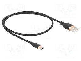 DELOCK Câble USB 2.0 de l'USB A vers l'USB C, 0,5m, Noir