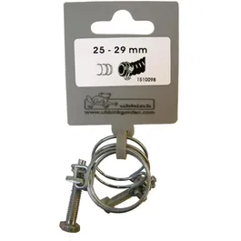 Ubbink Lot de 2 Colliers de Serrage Galvanisés Diamètre 25-29 mm pour Tuyau Spirale - Raccordement Étanche