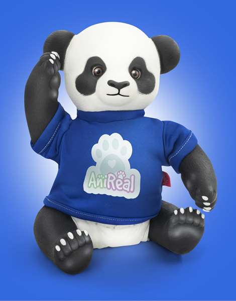 Anireal Oso Panda - Peluche panda géant 35 cm - Pour enfants à partir de 3 ans