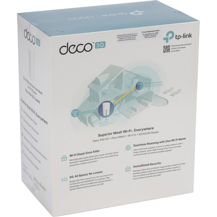 TP-Link Deco X50-5G Système Wi-Fi 6 Mesh 5G AX3000 Blanc