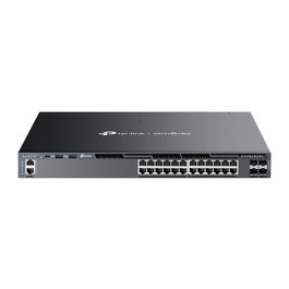 TP-Link SG6428XHP Switch Gestionable L3 24 Ports Gigabit PoE+ 4 Slots SFP+ 10G Stackable 720W Alimentation
