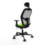 Piqueras y Crespo Chaise de Bureau Jorquera 1D036N1 Pistache et Gris