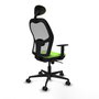 Piqueras y Crespo Chaise de Bureau Jorquera 1D036N1 Pistache et Gris
